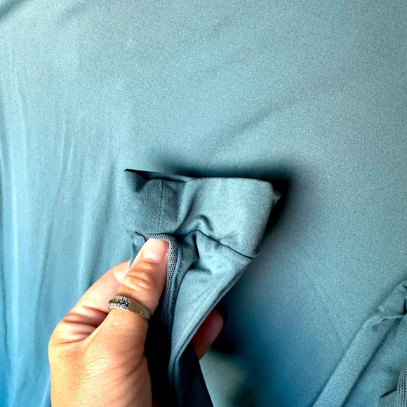 The Tailored Sportsman Teal Long Sleeve Top - Picture 4 of 7